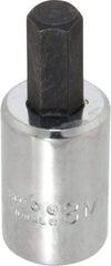 Proto - 3/8" Drive, 8mm Hex Bit Socket - 1-49/64" OAL, 3/4" Bit Length - Benchmark Tooling
