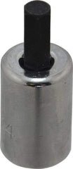 Proto - 3/8" Drive, 1/4" Hex Bit Socket - 1-13/16" OAL, 3/4" Bit Length - Benchmark Tooling