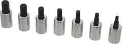 Proto - 7 Piece 3/8" Drive Metric Hex Bit Socket Set - 4 to 10mm Hex - Benchmark Tooling