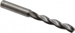 Kennametal - 10.2mm 130° Solid Carbide Jobber Drill - Bright Finish, Right Hand Cut, Spiral Flute, Straight Shank, 118mm OAL, Standard Point - Benchmark Tooling