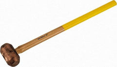 Cook Hammer - 10 Lb Head Nonsparking Mallet - 31" OAL, Wood Handle - Benchmark Tooling