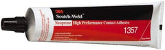 3M - 5 oz Tube Gray Contact Adhesive - Series 1357, 30 min Working Time, Bonds to Foam, Rubber & Vinyl - Benchmark Tooling