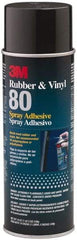 3M - 19 oz Aerosol Yellow Spray Adhesive - High Tack, 300°F Heat Resistance, 28 Sq Ft Coverage, High Strength Bond, 30 min Max Bonding Time, Flammable, Series Rubber & Vinyl 80 - Benchmark Tooling