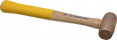 Cook Hammer - 1 Lb Head Nonsparking Mallet - 12" OAL, Wood Handle - Benchmark Tooling