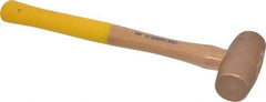 Cook Hammer - 4 Lb Head Nonsparking Mallet - 16" OAL, Wood Handle - Benchmark Tooling