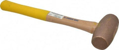 Cook Hammer - 5 Lb Head Nonsparking Mallet - 16" OAL, Wood Handle - Benchmark Tooling