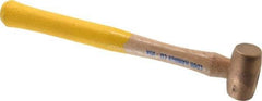 Cook Hammer - 1/2 Lb Head Nonsparking Mallet - 12" OAL, Wood Handle - Benchmark Tooling