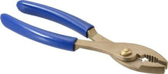 Ampco - 8" OAL, Combination Slip Joint Pliers - Standard Jaw, Standard Head, Nonsparking - Benchmark Tooling