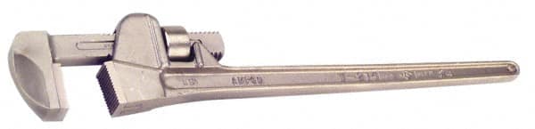 Ampco - 10" Bronze Straight Pipe Wrench - 1" Pipe Capacity - Benchmark Tooling