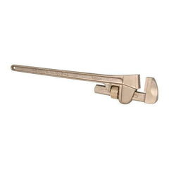 Ampco - 24" Bronze Straight Pipe Wrench - 2-1/2" Pipe Capacity - Benchmark Tooling