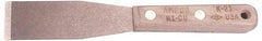 Ampco - 1-1/4" Wide Nickel Copper Putty Knife - Stiff, Wood Handle, 7-3/4" OAL - Benchmark Tooling