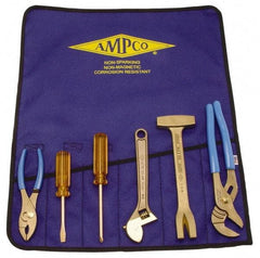 Ampco - 6 Piece Nonsparking Tool Set - Comes in Tool Roll - Benchmark Tooling