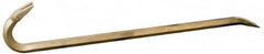 Ampco - 36" OAL Nonsparking Wrecking Bar - 1-11/16" Wide, Aluminum Bronze - Benchmark Tooling