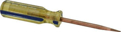 Ampco - Nonsparking Slotted Screwdriver - Round Shank, Acetate Handle - Benchmark Tooling