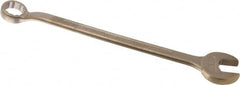 Ampco - 1" 12 Point Offset Combination Wrench - 15° Offset Angle, 13-1/4" OAL, Aluminum Bronze, Plain Finish - Benchmark Tooling