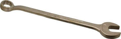 Ampco - 1-1/8" 12 Point Offset Combination Wrench - 15° Offset Angle, 17" OAL, Aluminum Bronze, Plain Finish - Benchmark Tooling