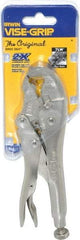 Irwin - 7" OAL Locking Jaw Locking Pliers - 7/16 to 3/4" Jaw Opening, Standard Handle - Benchmark Tooling