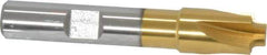 Keo - 1/16" Radius, 7/16" Mill Diam, 4 Flute High Speed Steel Corner Rounding End Mill - Single End, TiN Finish, 1/4" Tip Diam, 2-1/2" OAL, 3/8" Shank Diam - Benchmark Tooling