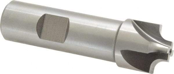 Keo - 3/16" Radius, 7/8" Mill Diam, 4 Flute High Speed Steel Corner Rounding End Mill - Single End, Uncoated, 3/8" Tip Diam, 3-1/8" OAL, 3/4" Shank Diam - Benchmark Tooling