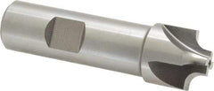 Keo - 3/16" Radius, 7/8" Mill Diam, 4 Flute High Speed Steel Corner Rounding End Mill - Single End, Uncoated, 3/8" Tip Diam, 3-1/8" OAL, 3/4" Shank Diam - Benchmark Tooling