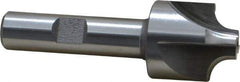 Keo - 1/4" Radius, 1" Mill Diam, 4 Flute High Speed Steel Corner Rounding End Mill - Single End, Uncoated, 3/8" Tip Diam, 3" OAL, 1/2" Shank Diam - Benchmark Tooling