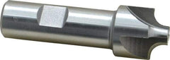 Keo - 1/4" Radius, 1" Mill Diam, 4 Flute High Speed Steel Corner Rounding End Mill - Single End, Uncoated, 3/8" Tip Diam, 3-1/4" OAL, 3/4" Shank Diam - Benchmark Tooling