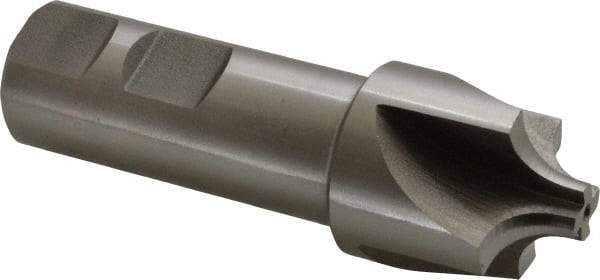 Keo - 5/16" Radius, 1-1/8" Mill Diam, 4 Flute High Speed Steel Corner Rounding End Mill - Single End, Uncoated, 3/8" Tip Diam, 3-1/2" OAL, 7/8" Shank Diam - Benchmark Tooling