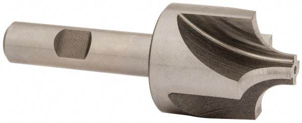 Keo - 3/8" Radius, 1-1/4" Mill Diam, 4 Flute High Speed Steel Corner Rounding End Mill - Single End, Uncoated, 3/8" Tip Diam, 3-1/2" OAL, 1/2" Shank Diam - Benchmark Tooling