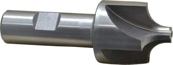 Keo - 7/16" Radius, 1-3/8" Mill Diam, 4 Flute High Speed Steel Corner Rounding End Mill - Single End, Uncoated, 3/8" Tip Diam, 3-3/4" OAL, 3/4" Shank Diam - Benchmark Tooling