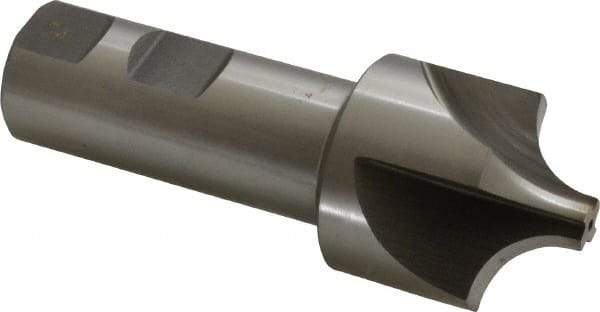Keo - 1/2" Radius, 1-1/2" Mill Diam, 4 Flute High Speed Steel Corner Rounding End Mill - Single End, Uncoated, 3/8" Tip Diam, 4-1/8" OAL, 1" Shank Diam - Benchmark Tooling