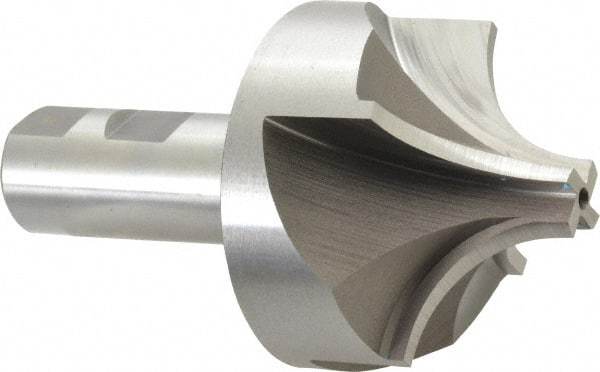 Keo - 1" Radius, 2-3/4" Mill Diam, 4 Flute High Speed Steel Corner Rounding End Mill - Single End, Uncoated, 5/8" Tip Diam, 4-3/4" OAL, 1" Shank Diam - Benchmark Tooling