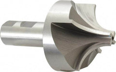 Keo - 1" Radius, 2-3/4" Mill Diam, 4 Flute High Speed Steel Corner Rounding End Mill - Single End, Uncoated, 5/8" Tip Diam, 4-3/4" OAL, 1" Shank Diam - Benchmark Tooling