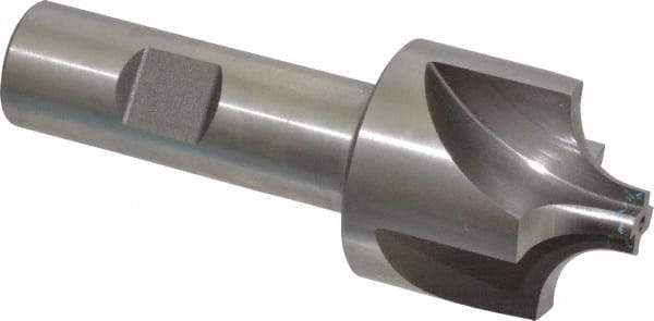 Keo - 10mm Radius, 1-3/8" Mill Diam, 4 Flute High Speed Steel Corner Rounding End Mill - Single End, Uncoated, 3-3/4" OAL, 3/4" Shank Diam - Benchmark Tooling