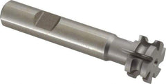 Keo - 3/32" Radius, 3/16" Circle Diam, 3/4" Cutter Diam, 3/8" Cutting Width, Shank Connection, Concave Radius Cutter - 1/2" Shank Diam, 3" OAL, High Speed Steel, Uncoated, 6 Teeth, Weldon Flat - Benchmark Tooling