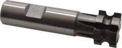 Keo - 1/8" Radius, 1/4" Circle Diam, 1" Cutter Diam, 5/8" Cutting Width, Shank Connection, Concave Radius Cutter - 3/4" Shank Diam, 3-1/2" OAL, High Speed Steel, Uncoated, 6 Teeth, Weldon Flat - Benchmark Tooling