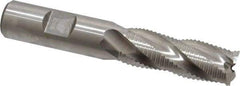 Niagara Cutter - 5/8" Diam, Fine Pitch, 1-5/8" LOC, 4 Flute Cobalt Roughing Square End Mill - Uncoated, 3-3/4" OAL, 5/8" Shank Diam, Single End, 30° Helix - Benchmark Tooling