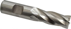 Niagara Cutter - 3/4" Diam, Fine Pitch, 1-5/8" LOC, 4 Flute Cobalt Roughing Square End Mill - Uncoated, 3-7/8" OAL, 3/4" Shank Diam, Single End, 30° Helix - Benchmark Tooling