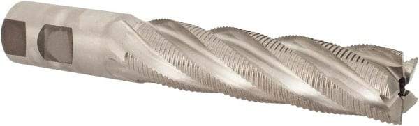 Niagara Cutter - 1" Diam, Fine Pitch, 4" LOC, 5 Flute Cobalt Roughing Square End Mill - Uncoated, 6-1/2" OAL, 1" Shank Diam, Single End, 30° Helix - Benchmark Tooling