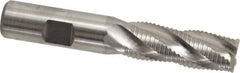 Niagara Cutter - 5/8" Diam, Fine Pitch, 1-5/8" LOC, 4 Flute Cobalt Roughing Square End Mill - Uncoated, 3-3/4" OAL, 5/8" Shank Diam, Single End, Centercutting, 30° Helix - Benchmark Tooling