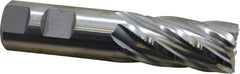 Niagara Cutter - 1", 2" LOC, 1" Shank Diam, 4-1/2" OAL, 6 Flute, Cobalt Square End Mill - Single End, Uncoated, Spiral Flute, 30° Helix, Centercutting, Right Hand Cut, Right Hand Flute, Series SPC408 - Benchmark Tooling