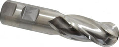 Niagara Cutter - 1" Diam, 2" LOC, 4 Flute Cobalt Ball End Mill - Uncoated, Single End, 4-1/2" OAL, 1" Shank Diam, Spiral Flute - Benchmark Tooling