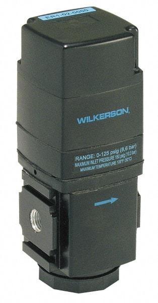 Wilkerson - 3/8 NPT Port, 200 CFM, Aluminum Electronic Regulator - 0 to 125 psi Range, 150 Max psi Supply Pressure, 2.35" Wide x 6.31" High - Benchmark Tooling