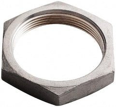 Merit Brass - 1/2" Grade 304 Stainless Steel Pipe Locknut - FNPSL End Connections, 150 psi - Benchmark Tooling
