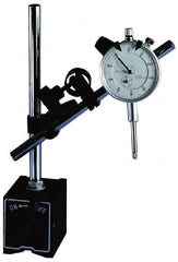 Teclock - 0.001" Graduation, Dial Indicator & Base Kit - 0.001 Inch Graduation, Includes Dial Indicator, Magnetic Base, Point Kit Set - Benchmark Tooling