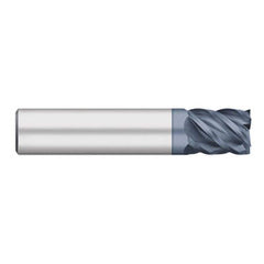 Titan USA - Square End Mills; Mill Diameter (Inch): 1/4 ; Mill Diameter (Decimal Inch): 0.2500 ; Number of Flutes: 5 ; Length of Cut (Inch): 1/2 ; Length of Cut (Decimal Inch): 0.5000 ; Material: Solid Carbide - Exact Industrial Supply