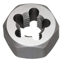 Titan USA - Hex Rethreading Dies; Thread Size: M14x1.50 ; Hex Size (Inch): 1-7/16 ; Material: Carbon Steel ; Thread Direction: Right Hand ; Thread Standard: Metric Fine ; Series/List: 796 - Exact Industrial Supply