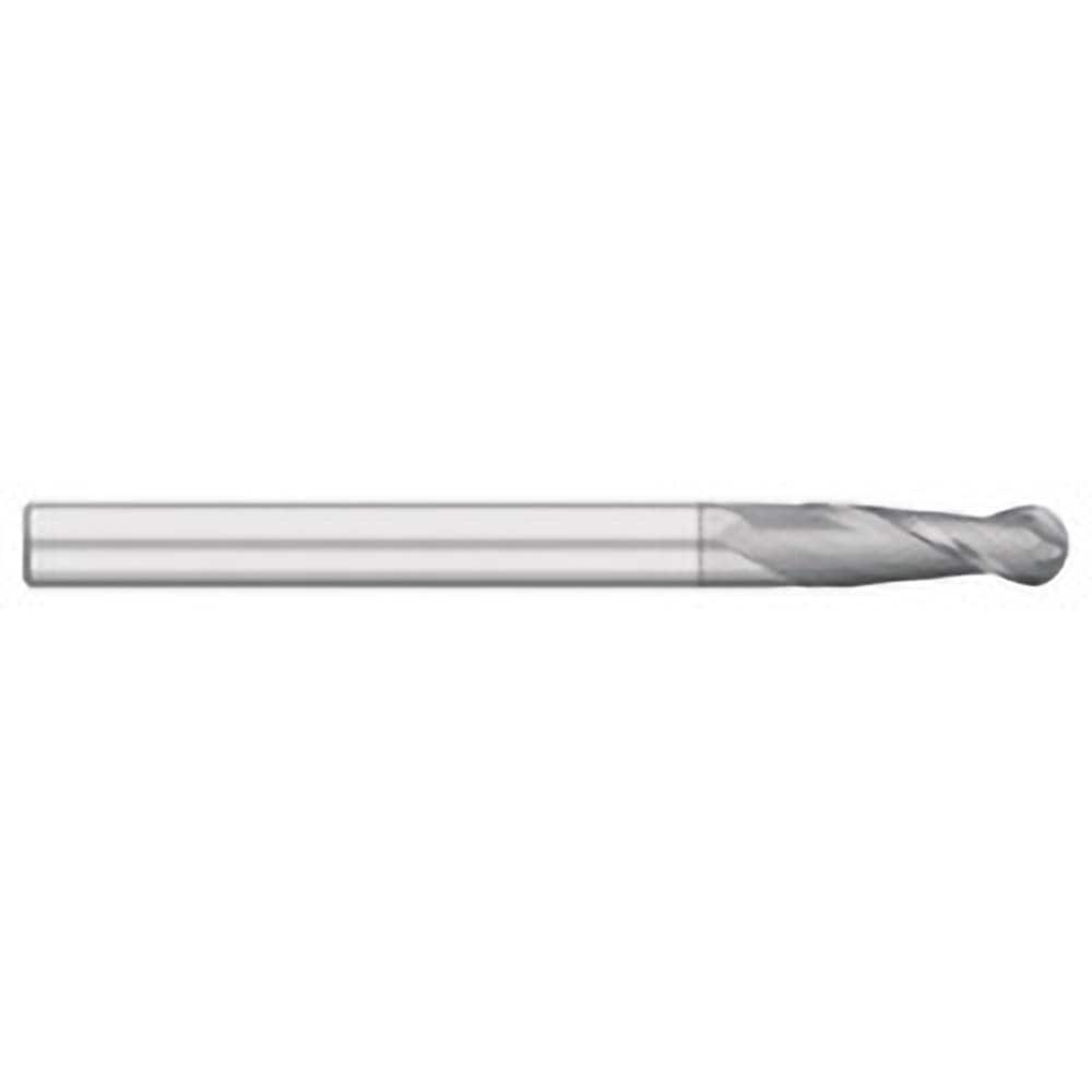 Titan USA - Ball End Mills; Mill Diameter (Inch): 1/4 ; Mill Diameter (Decimal Inch): 0.2500 ; Number of Flutes: 2 ; Length of Cut (Inch): 1-1/2 ; Length of Cut (Decimal Inch): 1.5000 ; Material: Solid Carbide - Exact Industrial Supply