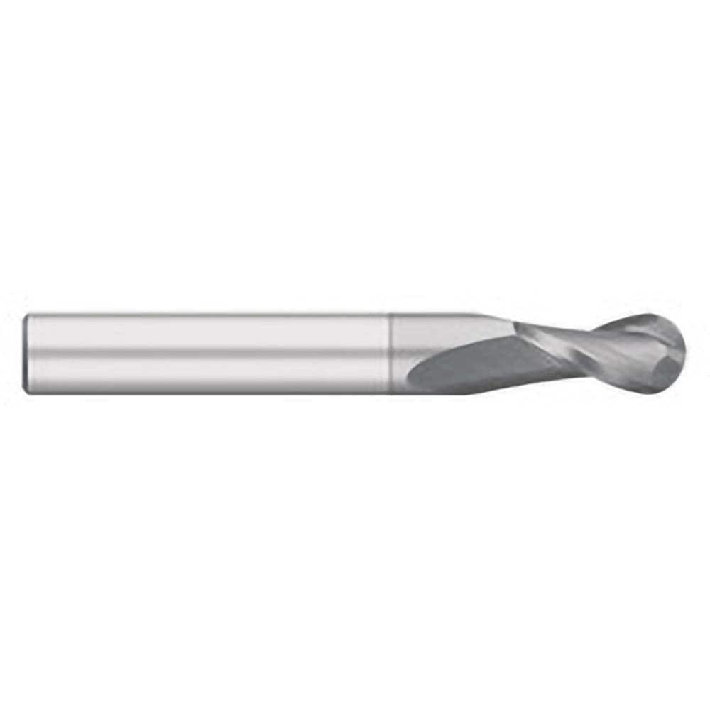 Titan USA - Ball End Mills; Mill Diameter (Inch): 3/8 ; Mill Diameter (Decimal Inch): 0.3750 ; Number of Flutes: 2 ; Length of Cut (Inch): 1 ; Length of Cut (Decimal Inch): 1.0000 ; Material: Solid Carbide - Exact Industrial Supply