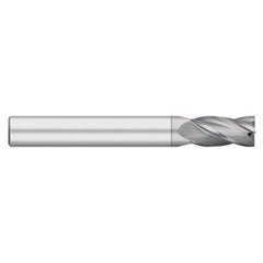 Titan USA - Square End Mills; Mill Diameter (Inch): 1/8 ; Mill Diameter (Decimal Inch): 0.1250 ; Number of Flutes: 4 ; Length of Cut (Inch): 3/4 ; Length of Cut (Decimal Inch): 0.7500 ; Material: Solid Carbide - Exact Industrial Supply