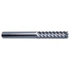 16mm Dia. - 150mm OAL - 45° Helix Bright Carbide End Mill - 6 FL - Benchmark Tooling